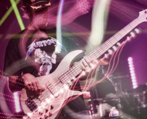 Bassist Ryan Stasik using the Bergantino Forté HP2 on tour with Umphrey McGee!